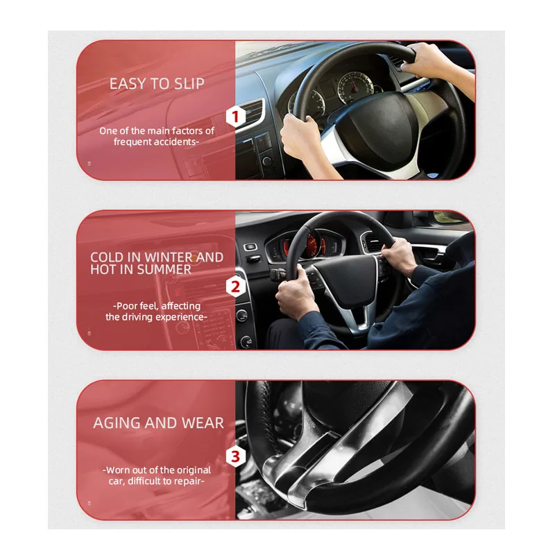 Car Steering Cover Steering Wheel Booster Cover Universal Non-Slip Carbon Fiber for Car Anti-skid Accessories image 5