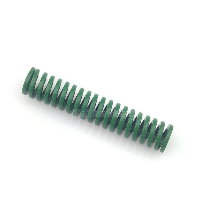 1pc Green Heavy Load Compression Mould Die Pressure Steel Spiral Spring OD 8mm~40mm ID 4~20mm Length 15~100mm Furniture Fittings