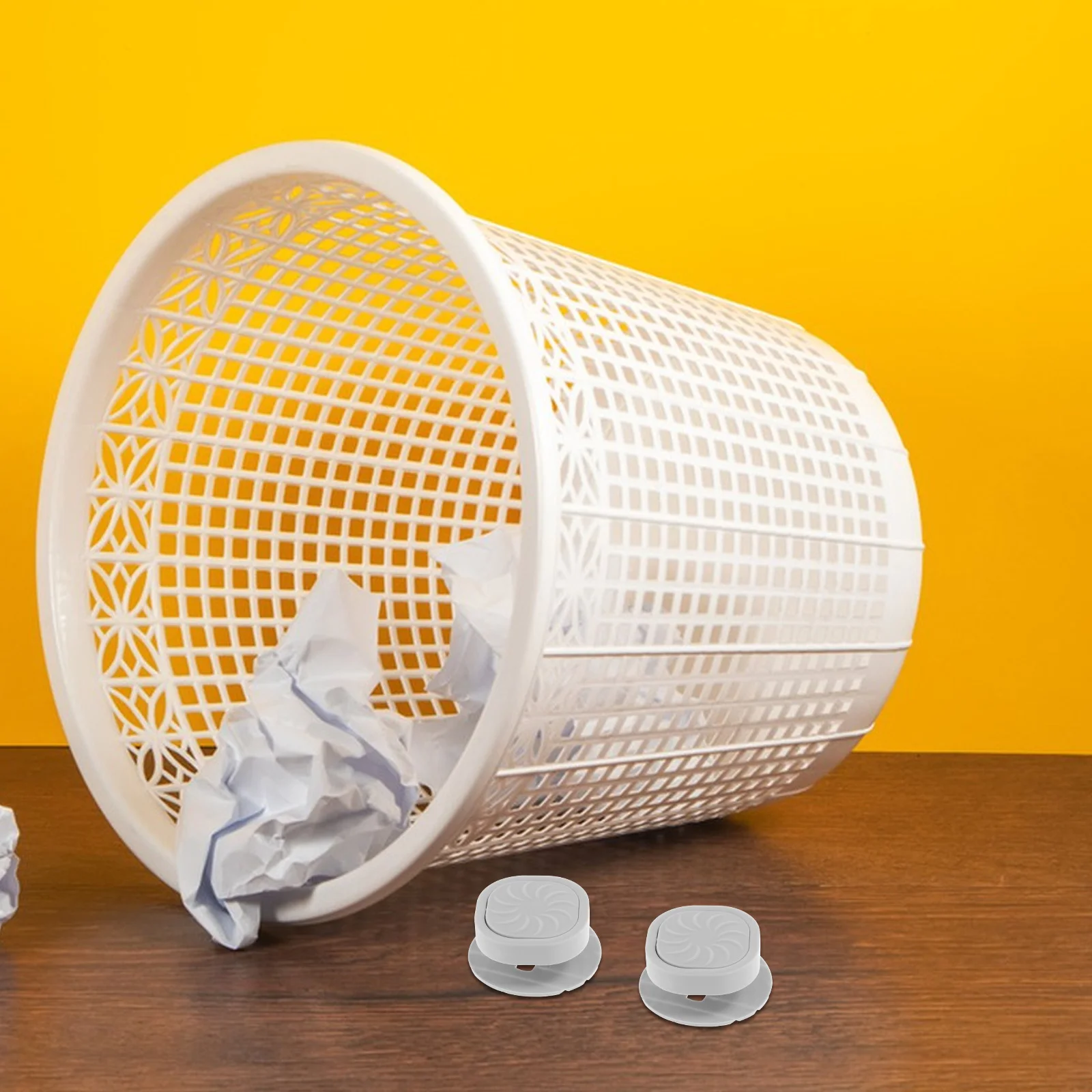 

2Pcs Waste Basket Clips Reliable Trash Bag Fixing Clamps Sturdy PP Material Non-Slip for Home Restaurant Hotel Garbage Bin