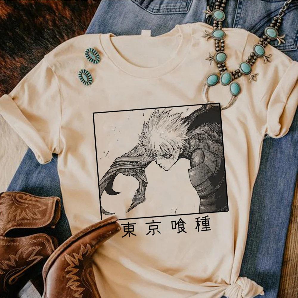 Tokyo Ghoul top women summer tshirt girl manga clothing