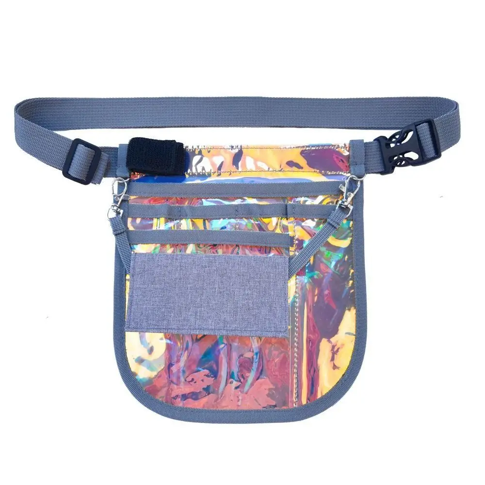 

Waterproof Nurse Fanny Pack Portable Multi-Compartment Nurse Organizer Belt Adjustable Straps Tape Holder PVC Nurse Pouch Case