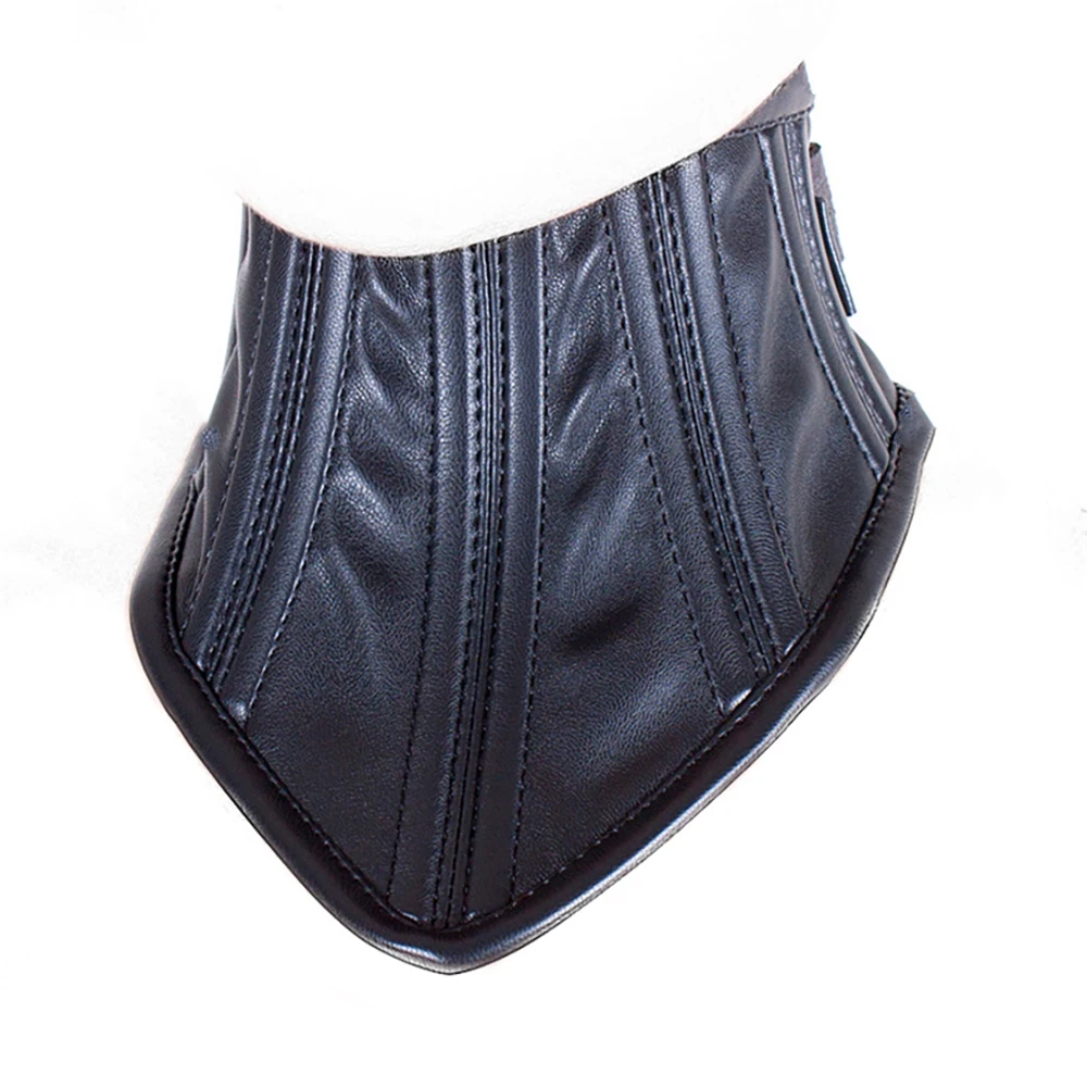 Erotic Black Soft Sponge Padded Inside Leather Chastity Posture Neck Collar For Bdsm Choker Bondage Couples Harness Sex Products - Image 6