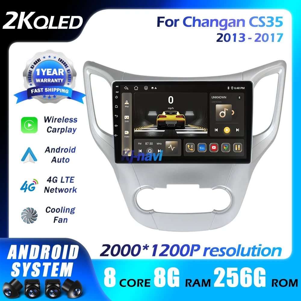 

Car Raido Android 14 For Changan CS35 2013 - 2017 Carplay Stero Multimedia Video DSP Autoradio Player Navigation GPS 5GWifi