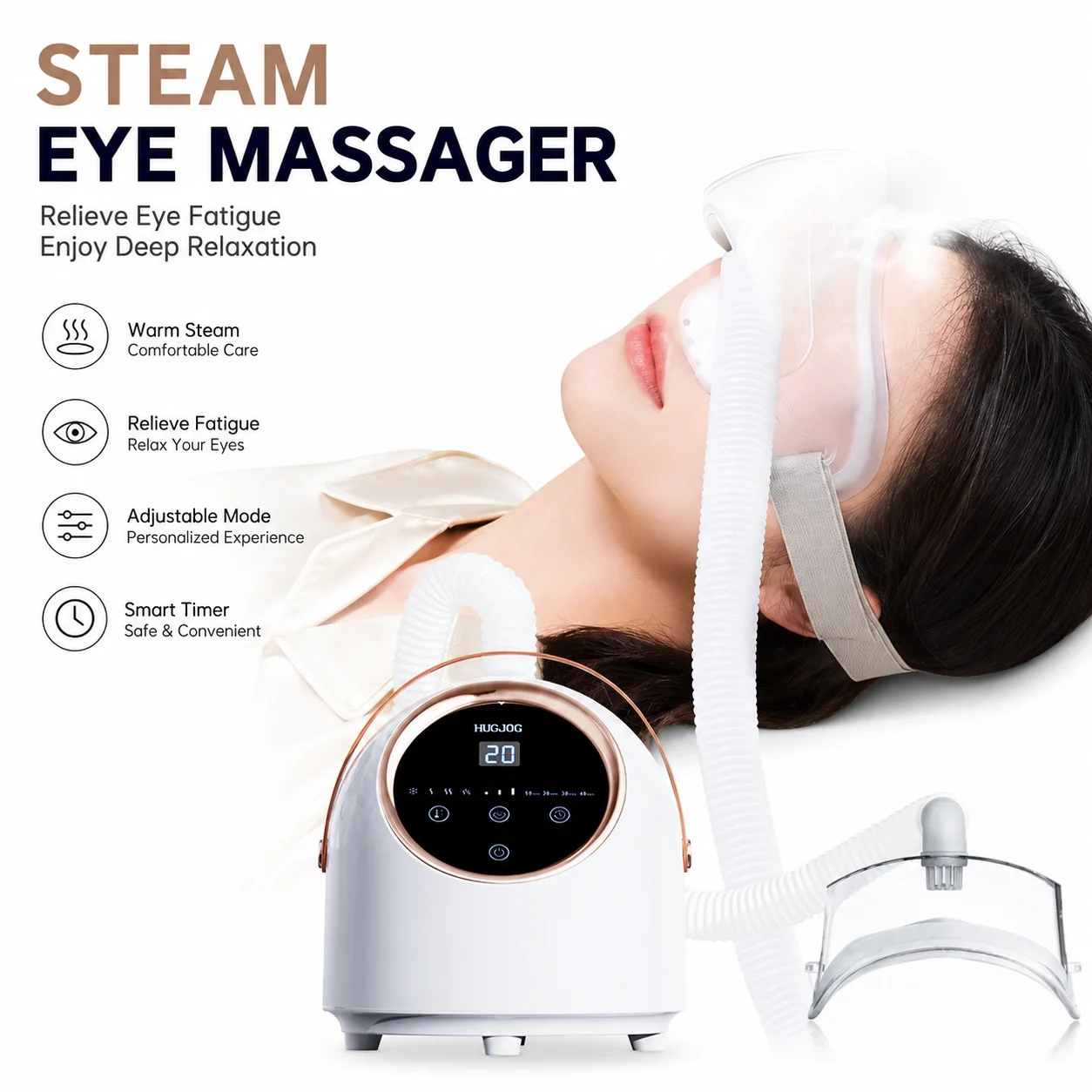 NEW Eye Massage Atomization SPA Instrument Hot Cold Spray Fumigation Heating Compress Relief Eye Eye Dryness Fatigue Protection