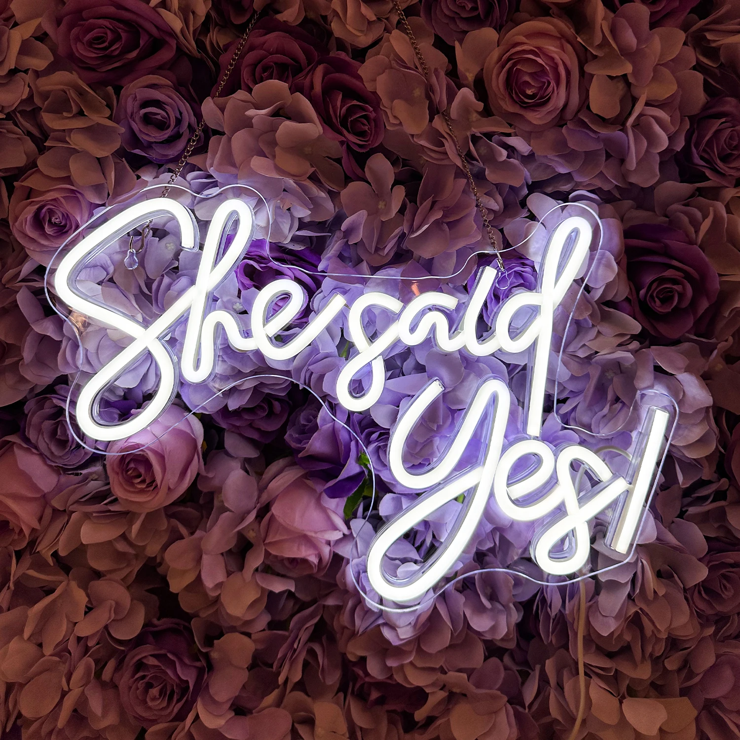 She Said Yes ネオンサイン カスタム ウェディング LED ネオンライト USB パーティー バー ルーム 壁装飾 LED ネオンサイン 結婚背景装飾