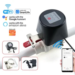 Smart WiFi Gas Valve Manually Open Valve Manipulator Control Home Automatically Shut-Off Gas Controller Work with tuya APP