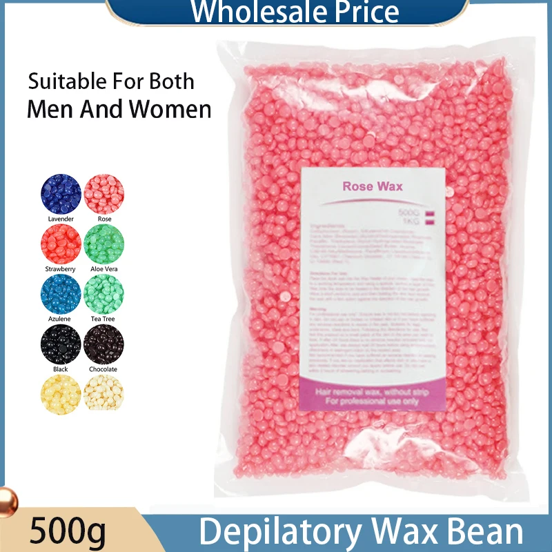 500g/400g/50g Hard Wax Beans for Hair Removal Body European Brazilian Pearl for Wax Warmer Waxing Beans for Wax Heater Machine