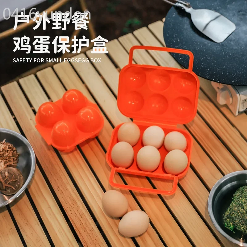 

Outdoor 2 egg carton simulated egg tray portable camping eggs protection box