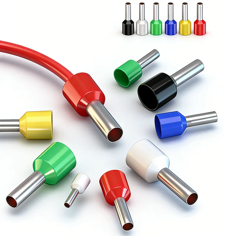 1000pcs Insulated Cord End Terminal Crimp E0308 E0508 E1008 1508 E7508 E2508 Pressure Terminal Ferrules Crimping Terminals