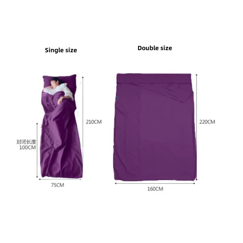 Ultralight Sleeping Bag Portable Outdoor Camping Liner Hotel Single Liner Folding Travel Lightweight Envelope Bedding