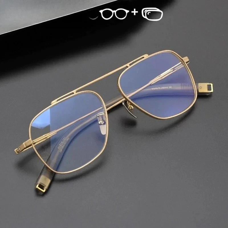 

KUXA Prescription Anti Blue Lights High Quality Computer Eyeglasse Myopia Glasses Men Square Photochromic Eyewear
