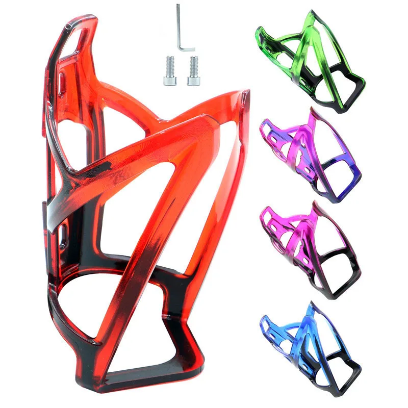 Bicycle Water Bottle Cage: Two-Color PC Gradient Design, for Road Bikes & Mountain Bikes, Multi-Color Cycling Cup Holder