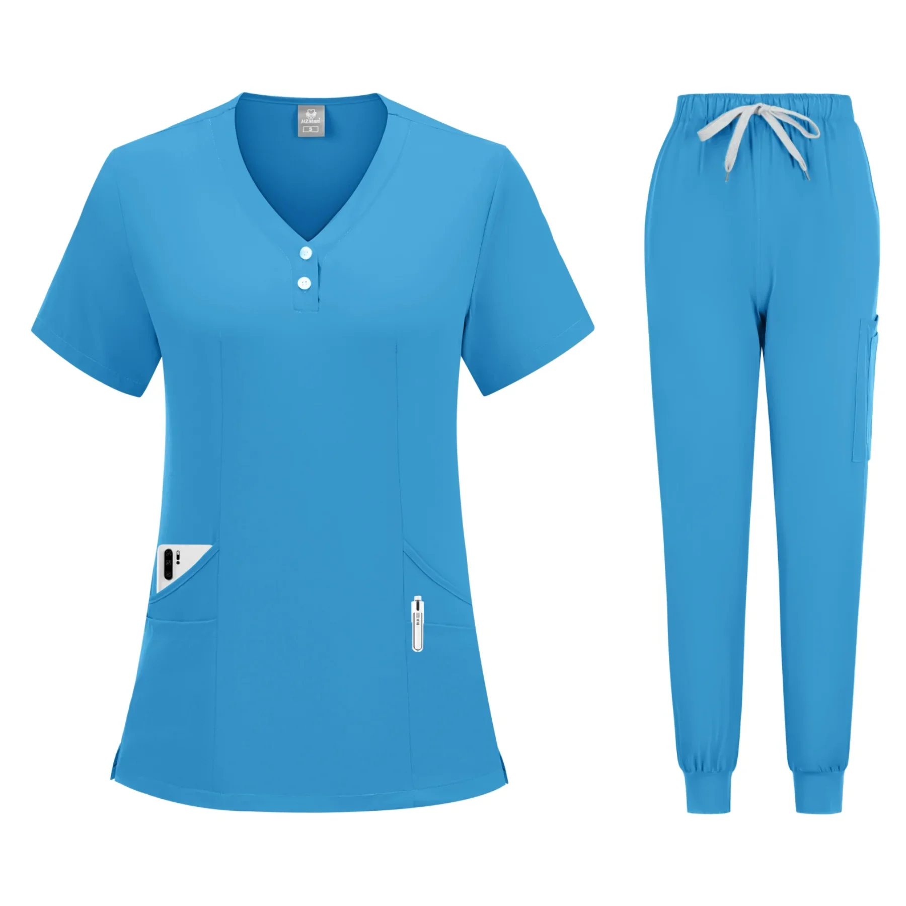 Wholesale Jogger Suit Doctor Nurse Scrubs Set Hospital Medical Surgical Uniforms Multicolor Women Wear Scrub Suit Spa Uniform