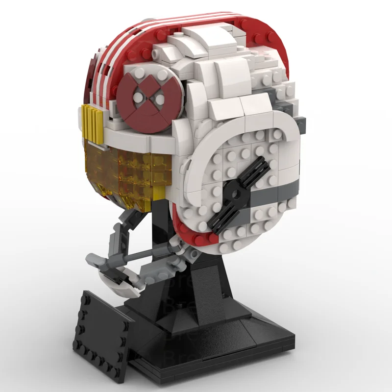 575pcs MOC Luke S Pilot Helmet Collection Star Battle Model Building Blocks Small Decor, Home Decor Display Model Gift For Kids