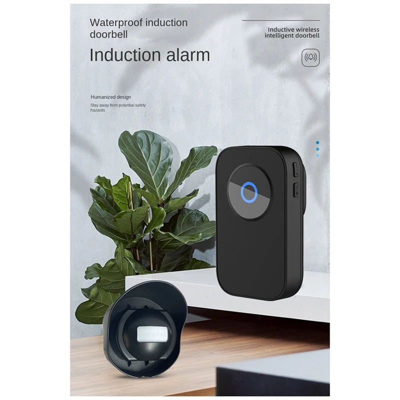 Wireless Waterproof Doorbell Two-To-One Human Body Infrared Induction Doorbell Store Reminder Welcome Device