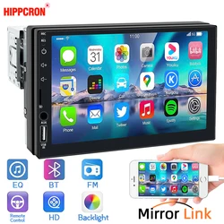 7 Inch Car Radio 1 Din MP5 Multimedia Player Touch Screen FM ISO Power Aux Input Bluetooth USB Mirror Link Universal Autoradio