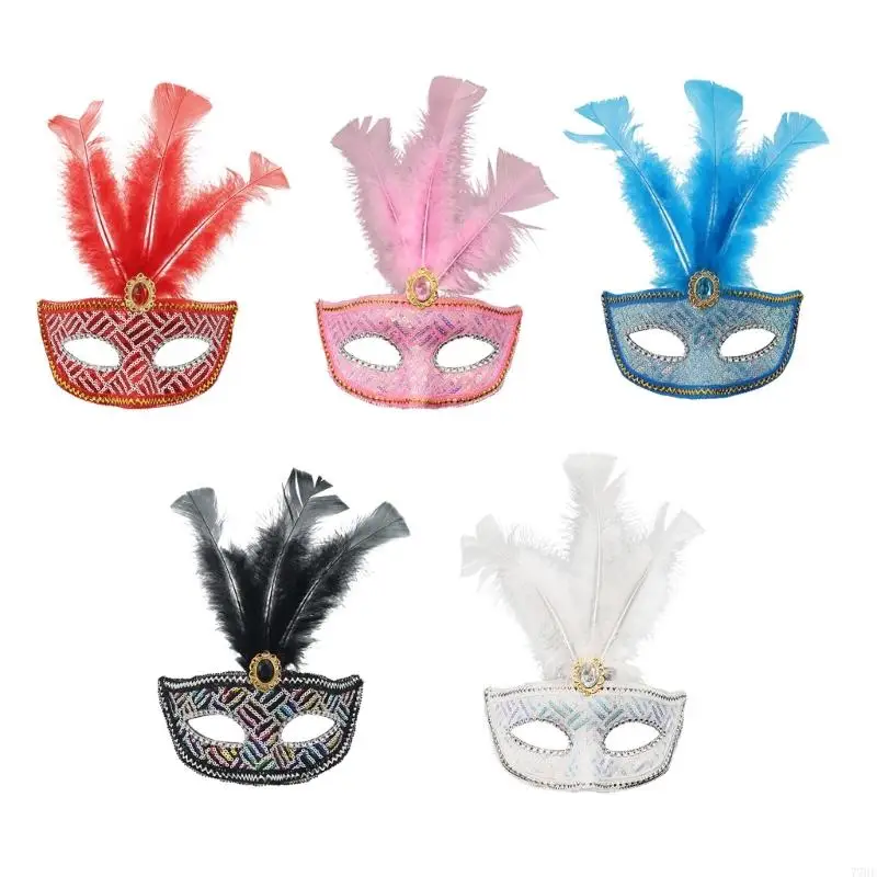 

77HE Masquerades Mask Venetians Mask Halloween Costumes Prop Party Prom Mask