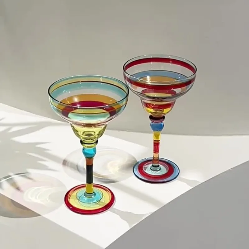 

270ML Margarita Glass Crystal Cup Handmade Cocktail Cup, Home Wine Cup, Suitable for Home Bars, Weddings, Parties
