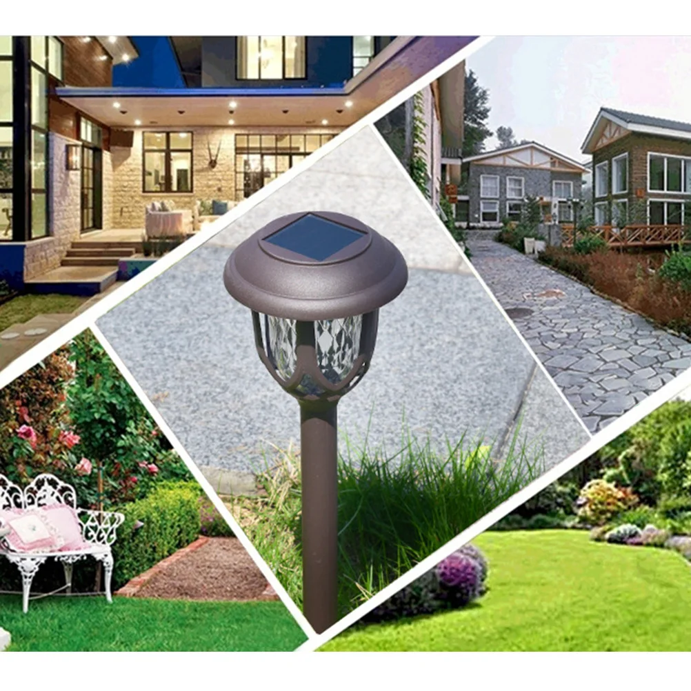 

2Pcs Solar Durable Quality for Garden Lawn Patio Pathway Waterproof Ground Plug Light Ground Plug Garden Light Outdoor