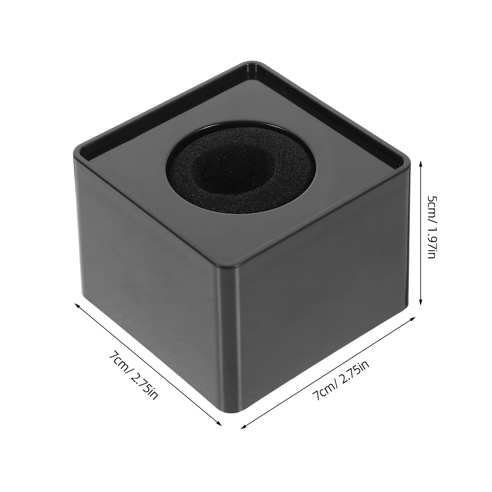 Cube Shaped Microphone Logo Flag Station ABS Injection Molding Square Design Portable Interview Mic White Durable Finish