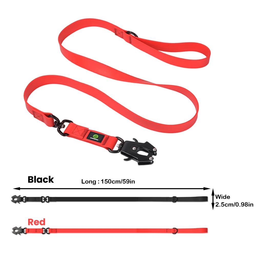 5FT Pvc Training Durable Handle Quick Release Frog Clip Lead line Outdoor Medium Large Dog Waterproof lead line Dog Leash