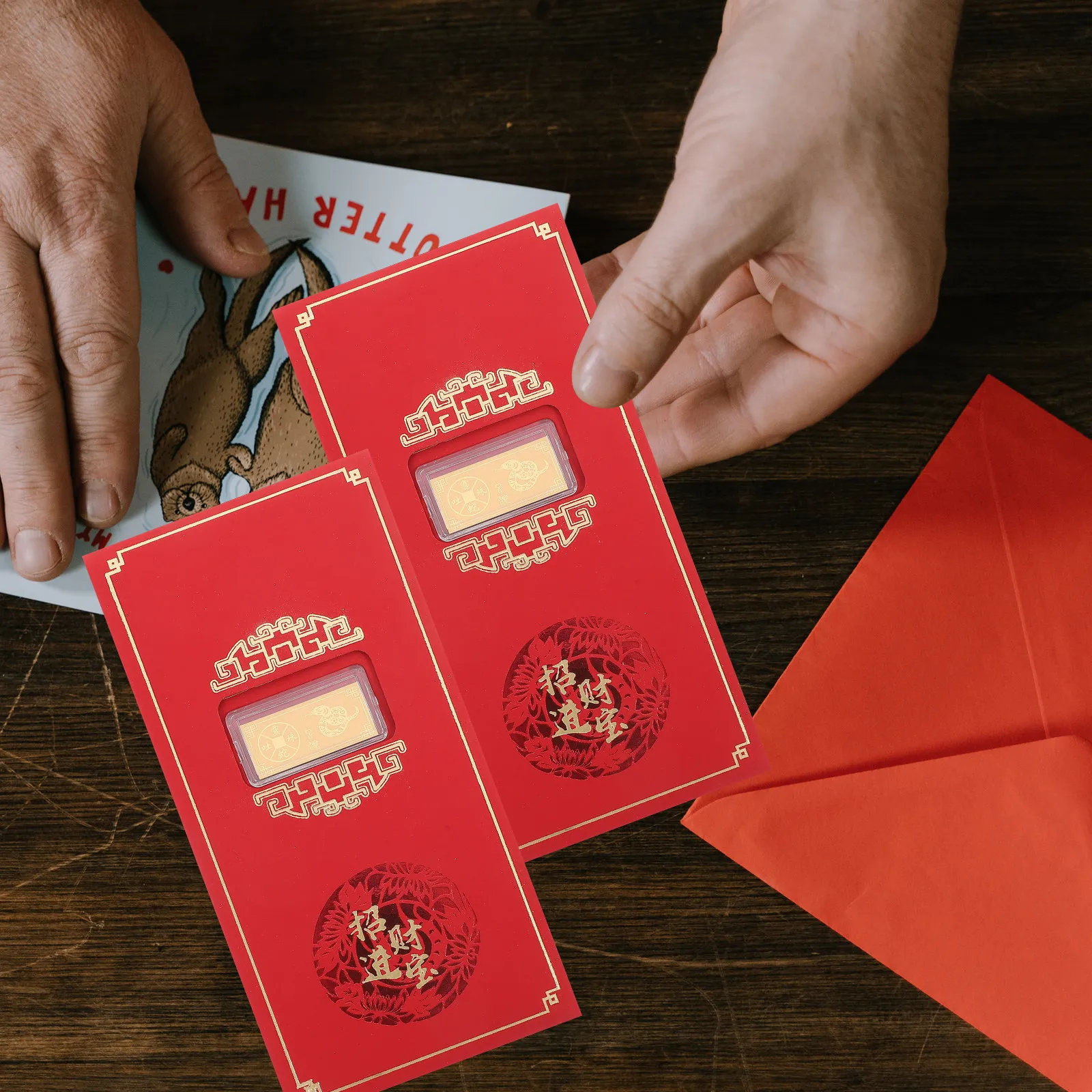 

Набор из 6 красных конвертов к Году Змеи, бумажные красные пакеты, подарок на Новый год 2025, китайские лунные денежные конверты на удачу, денежные конверты 2025