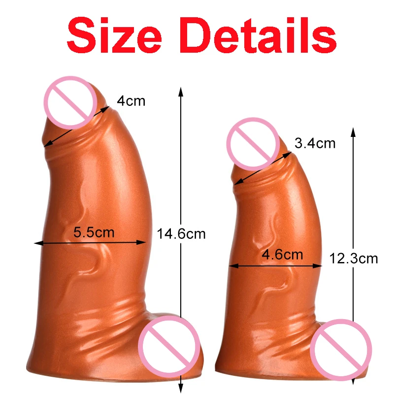 Soft Liquid Silicone Animal Phallus Shape Anal Plug Dildos Big Anal Dilator Butt Plug Stimulate Anus Sex Toys For Women And Men