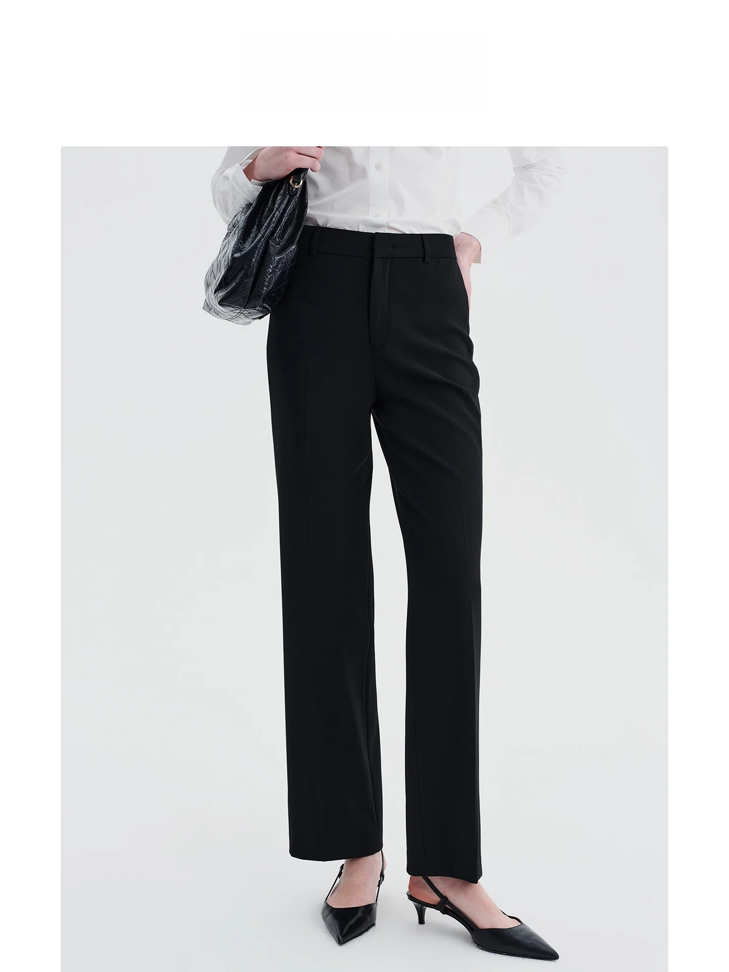 

Брюки Bla с высокой талией и прямым кроем, профессиональные деловые брюки для женщин, весенние, для собеседований, стройнящие, струящиеся, в западном стиле