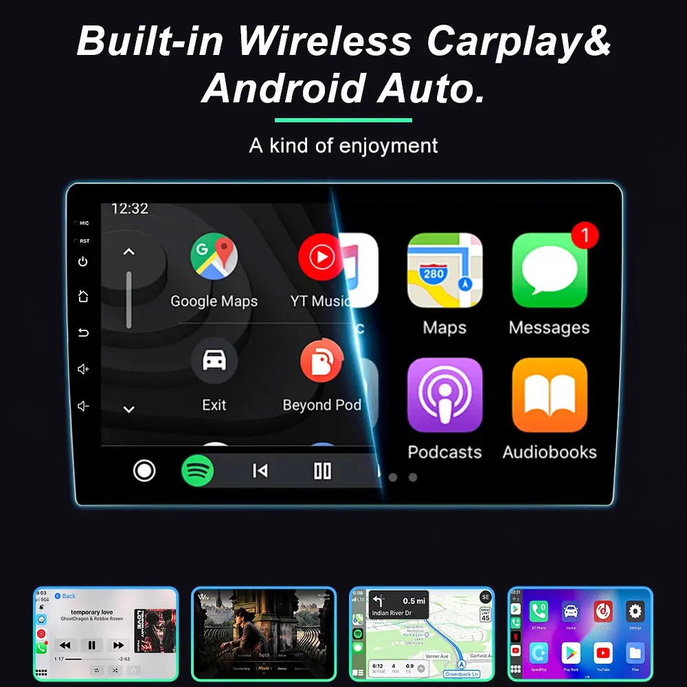 راديو السيارة لاند روفر فريلاندر 2 2006-2010 2011 أندرويد السيارات نظام تحديد المواقع والملاحة رئيس وحدة الوسائط المتعددة مشغل فيديو 5G WIFI #5