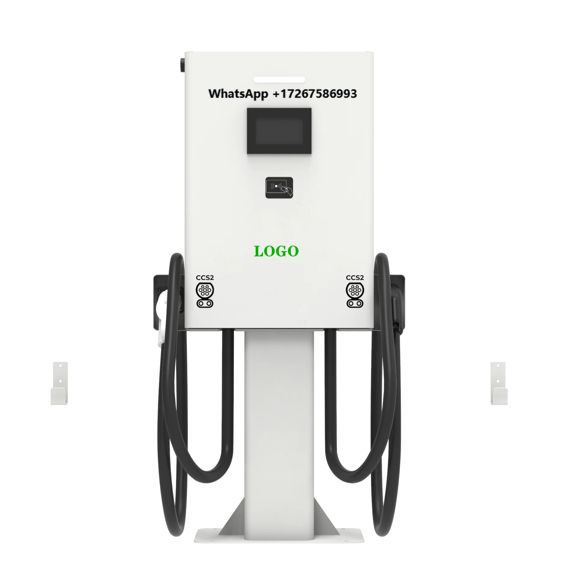Nuevo Cargador Rápido de CC para Vehículos Eléctricos Eway de 40KW con Doble Pistola, Montaje en Pared o Suelo, Multiestándar OCPP1.6J, Compacto para Garaje/Uso Comercial