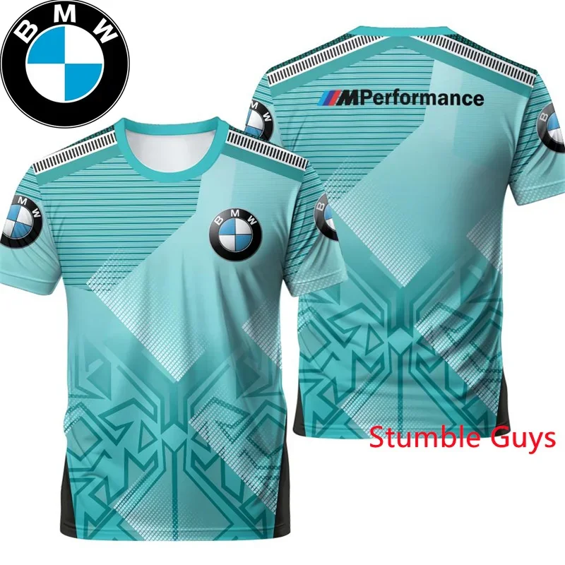 

Summer BMW M Power Men's Short Sleeve T-shirt Motorcycle Racing Sports Street Style Cool Graphic Casual Clothes​