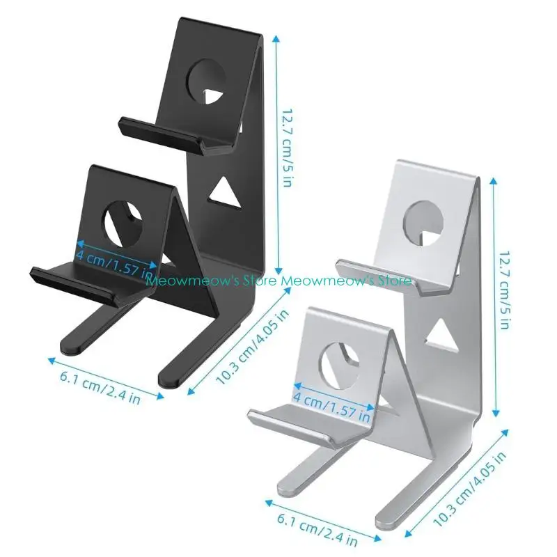W91A 더블 게임 컨트롤러 금속 스탠드 게임 패드 홀더 게임 액세서리 데스크톱 스탠드
