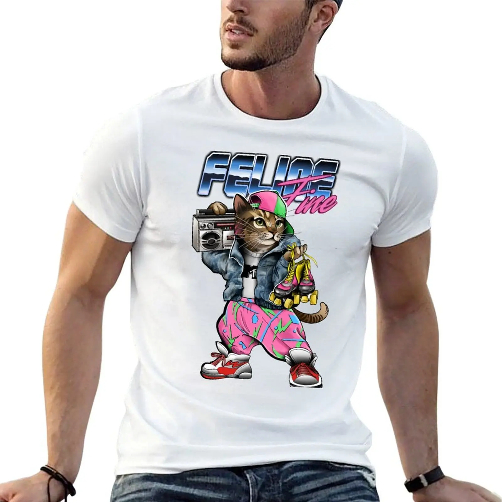 Feline Fine T-Shirt designer shirts Blouse black t-shirts for men