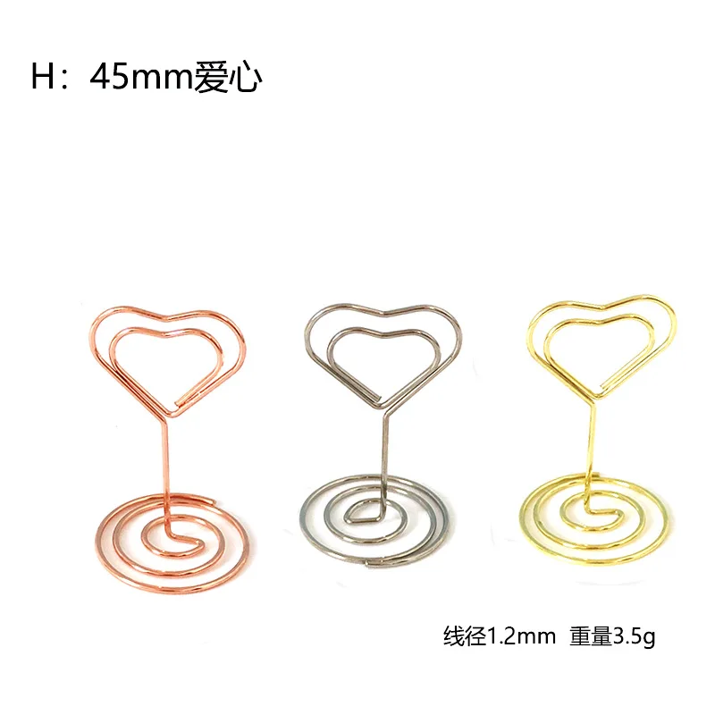 Table Number Holder Wedding Table Name Card Holder Clips Picture Memo Note Photo Stand