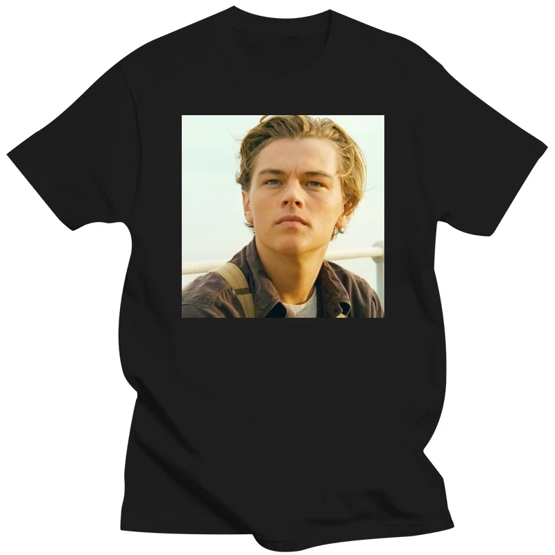 Leonardo DiCaprio DIY Tee Short Sleeve Cotton T-shirt Women and Men