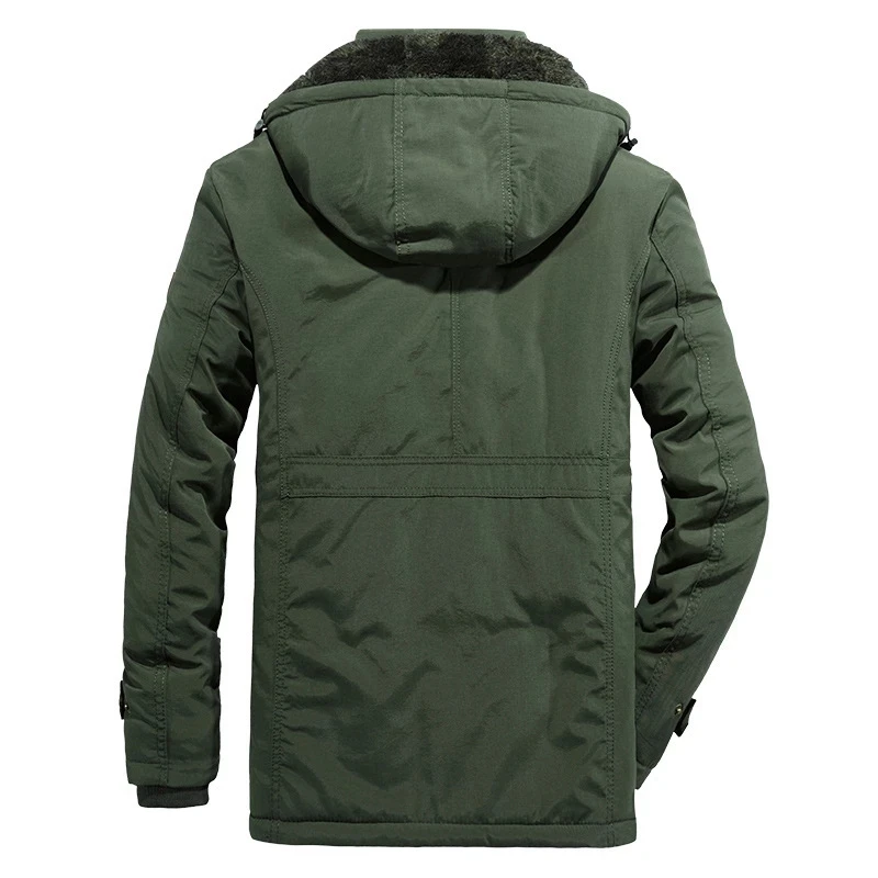 Imagem -04 - Cabolsas Impermeáveis para Homens Cabolsas Parka Impermeáveis Boné Destacável Forro de lã Quente Outwear de Acampamento ao ar Livre Caminhadas de Inverno