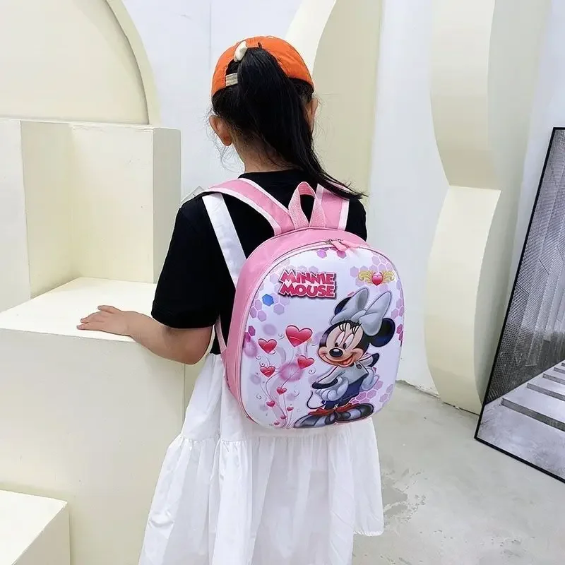 Disney Mickey mouse Minnie Stitch school bag kindergarten boy girl backpack frozen minnie cute cartoon egg shell backpack