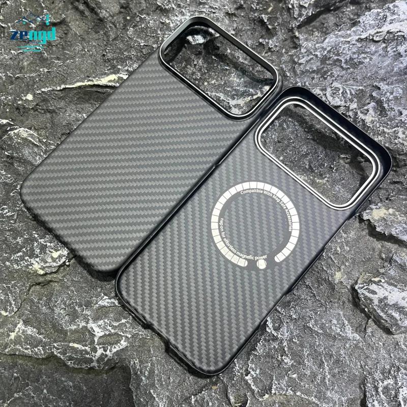 حافظة هاتف فاخرة فاخرة من ألياف الأراميد من سلسلة iPhone 17 مع ملمس مغناطيسي ممتاز #6