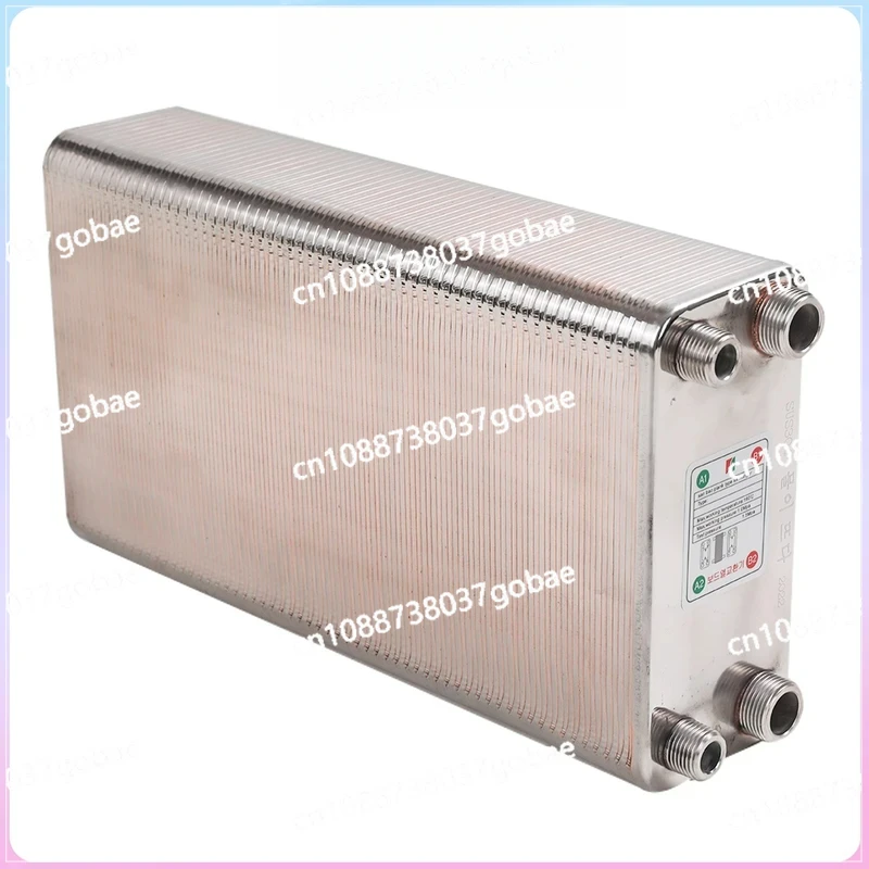 120 Plates Stainless Steel Heat Exchanger Brazed Plate Type Water Heater SUS304