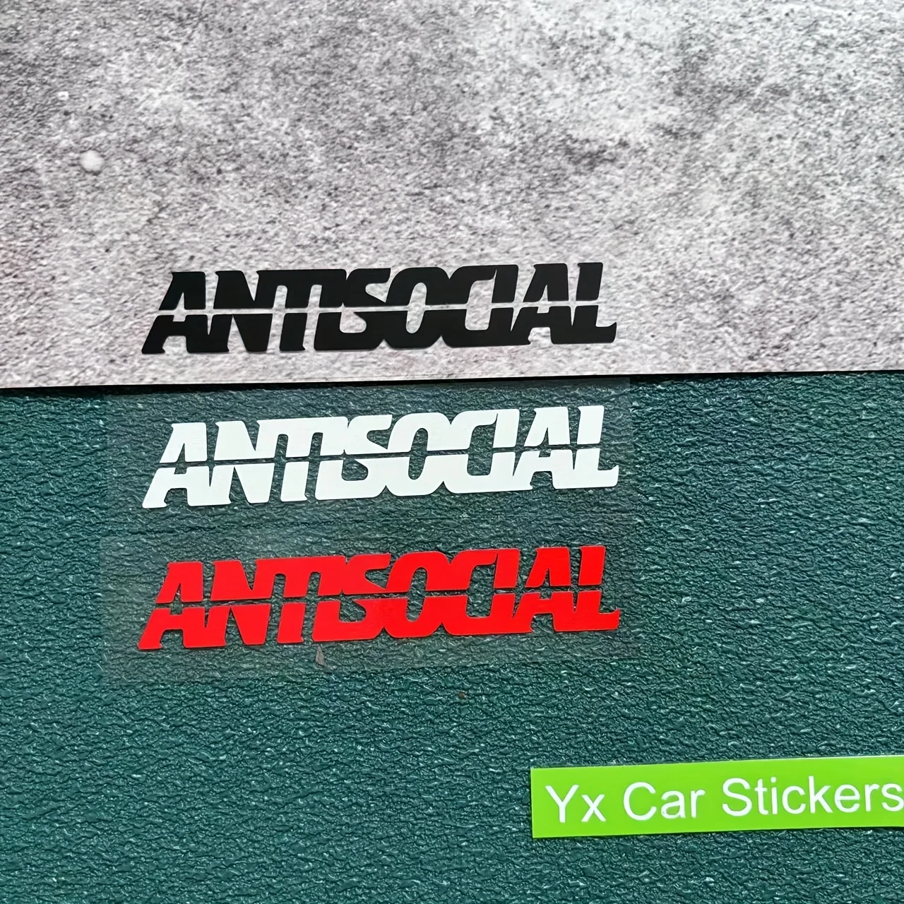 

Antisocial Vinyl Car Sticker Waterproof Decal for Laptop SUV Truck Bumper Window Auto Decoration