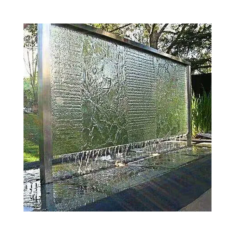 custom.Customizable Size Stainless Steel Floor-Standing Indoor Fountains Decorative Dancing Bubble Wall