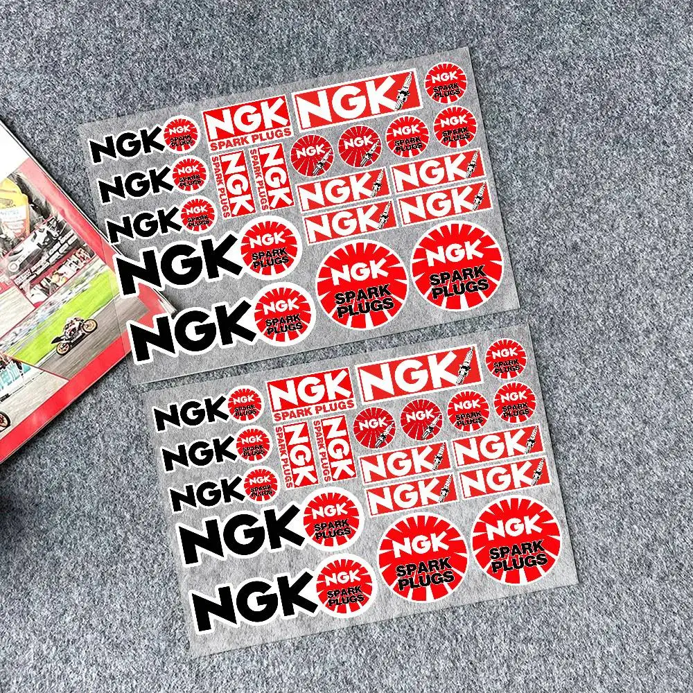 NGK Spark Plug Car Sticker Moto Sticker Auto Body Bumper Windows Motorcycle Laptop Walls Vinyl Film Decal Car Tuning Accessories