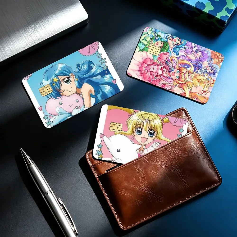 Mermaid M-Melody Pichi Pichi Pitch 4pcs 1Set Card Stickers Small Waterproof Chip 4PCS Card Sticker Anti-Scratch