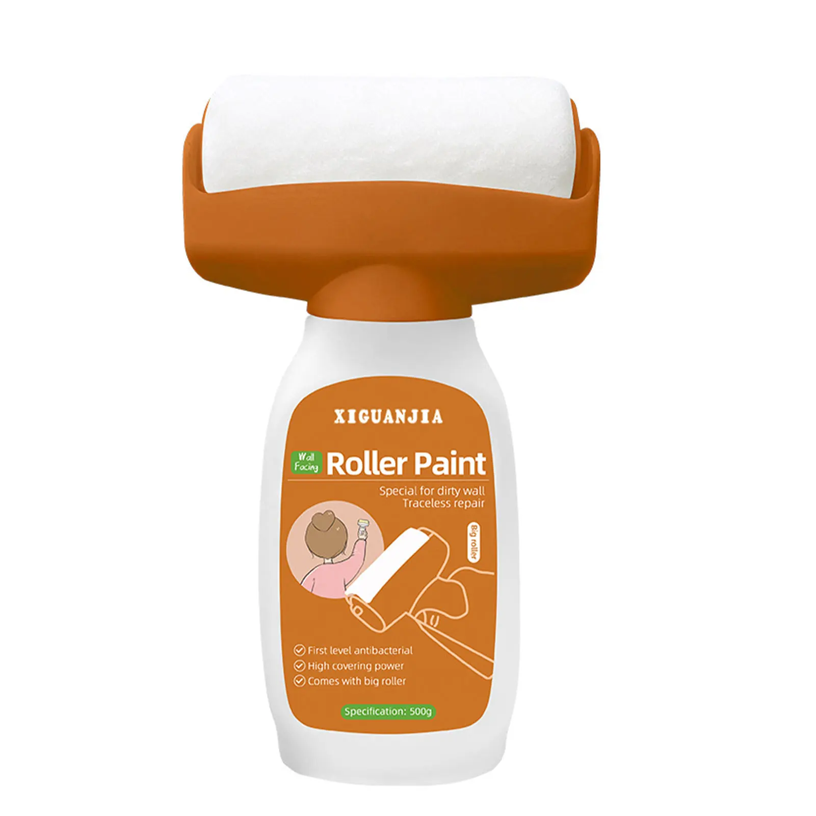 

Валиковая кисть из нетоксичной смолы, безопасные и без запаха валики для покраски стен для украшения стен, легкие