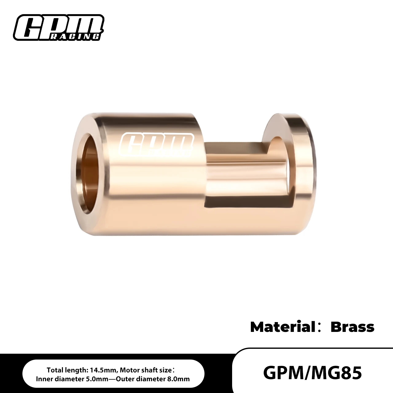 BRASS PINION GEAR REDUCER/CONVERSION SLEEVE（8MM-5MM）