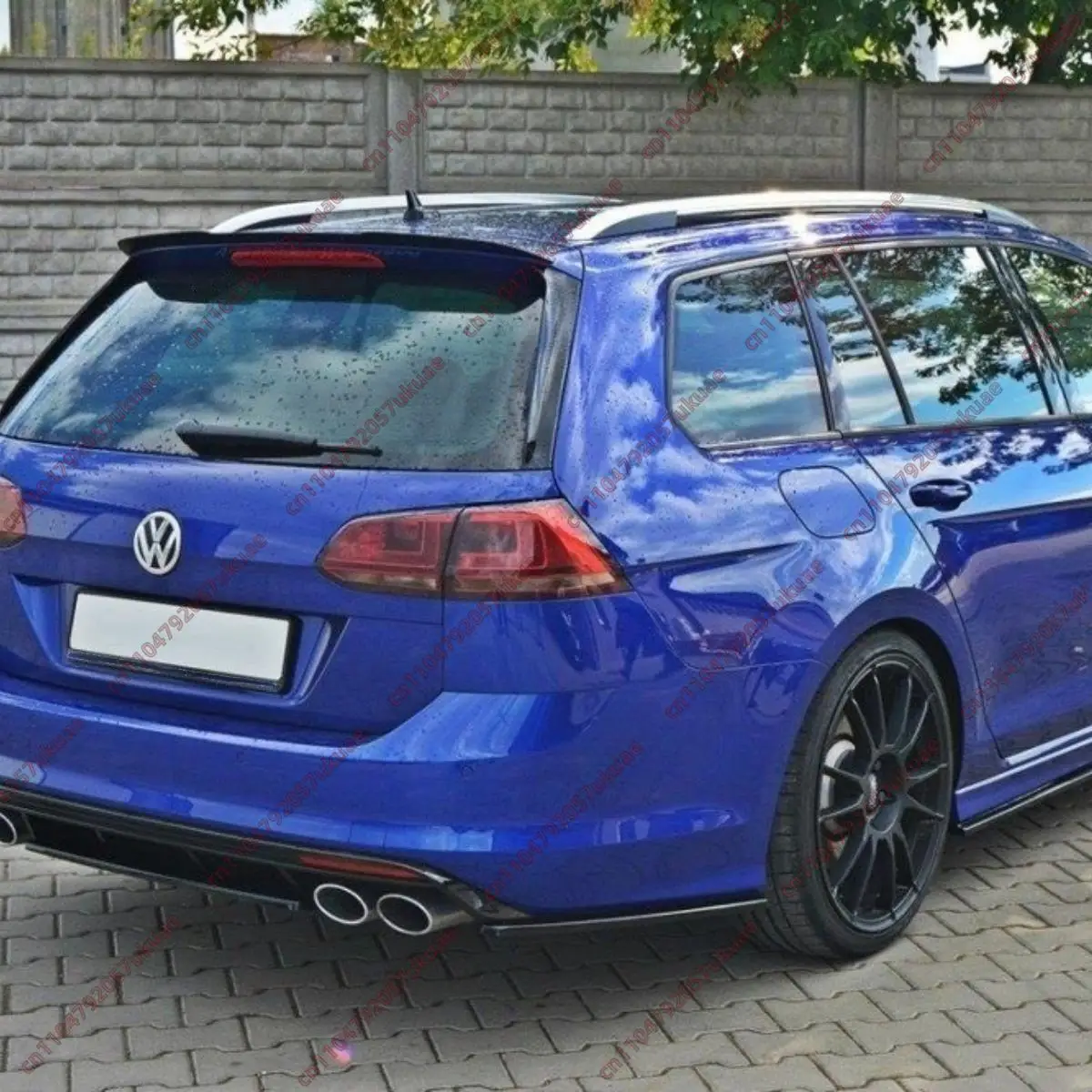 Difusor Traseiro Estilo Maxton para Volkswagen Golf MK7 Variant 2013-2020, Spoiler de Para-choque, Kit de Carroceria em ABS