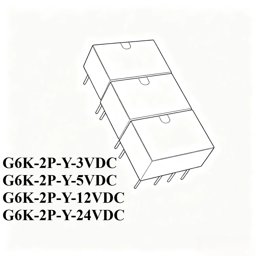 5PCS/LOT G6K-2P-Y-3VDC G6K-2P-Y-5VDC G6K-2P-Y-12VDC G6K-2P-Y-24VDC DIP-8 Signal Relay G6K-2P-Y-3V/5V/12/24V Two open and two clo