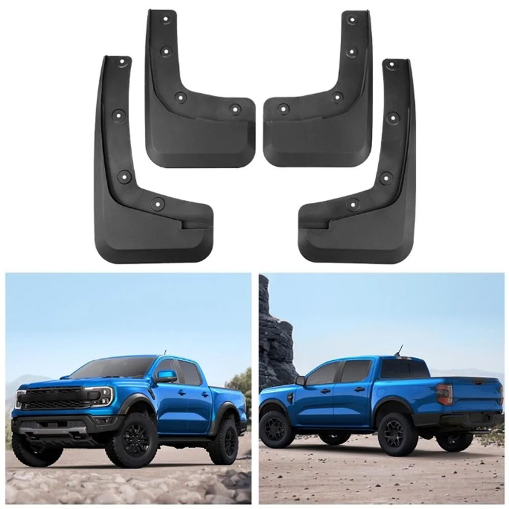 Enhanced Aesthetic & Functionality for custom Fit Mud Flap Set For The For FORD For RANGER (Model Year 2024) Enhanced