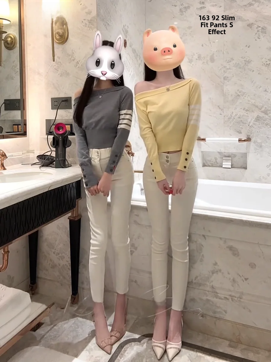 

Women's Slim Fit Fce Lined Bootcut Jeans High Waist Cotton Stretch Denim Butt Lifting Double Bule Design Simple Sle