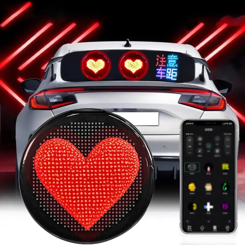 

Автомобильный светодиодный дисплей Pixel Art Display Advertise Moving Screen Sign Expression Автомобильное управление Прокрутка панели Светодиодное приложение Полноцветное M8M8